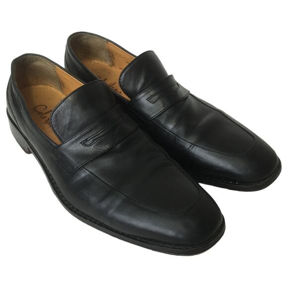 Cole Haan Dress Shoes Mens 11.5 M Leather Martino Penny Loafers Toe Black main image 7